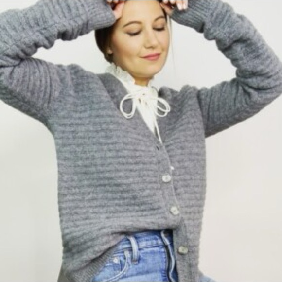 Theory Gray Sweater Wool Blend - Picture 6 of 8